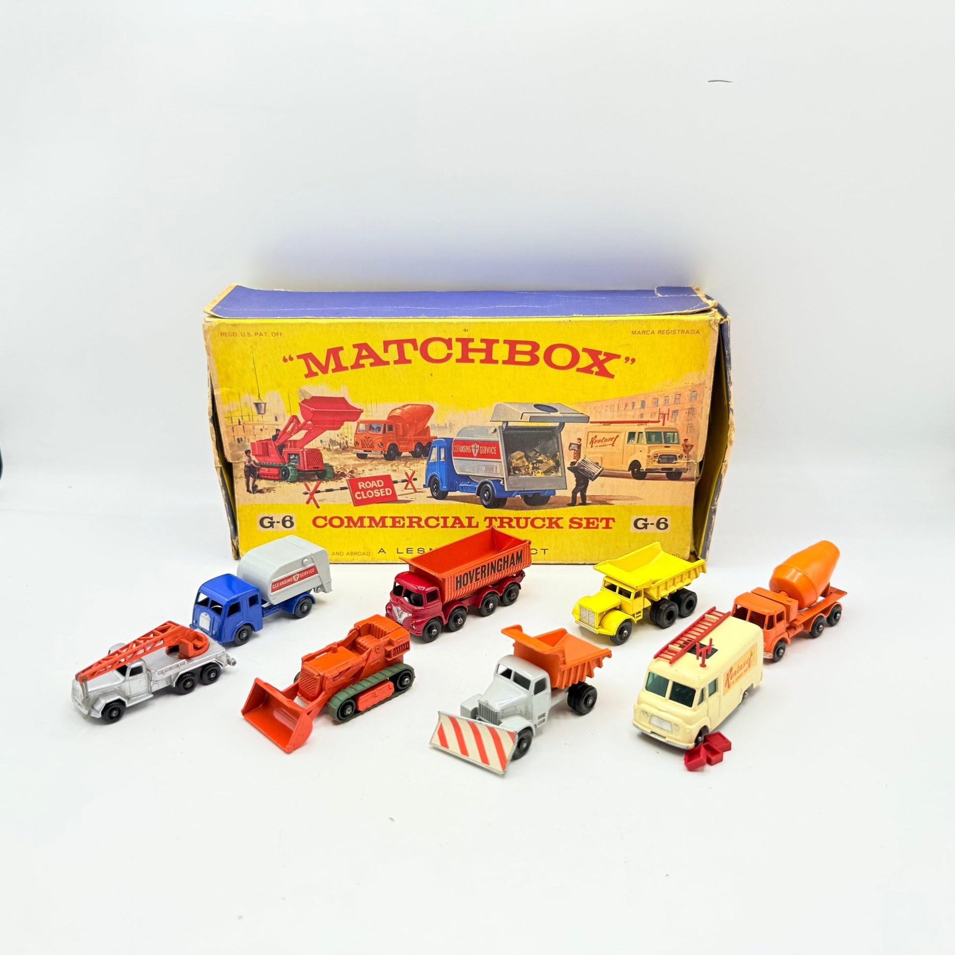 Matchbox Lesney G - 6 Commercial Truck Gift Set Rare - Magic Matchbox