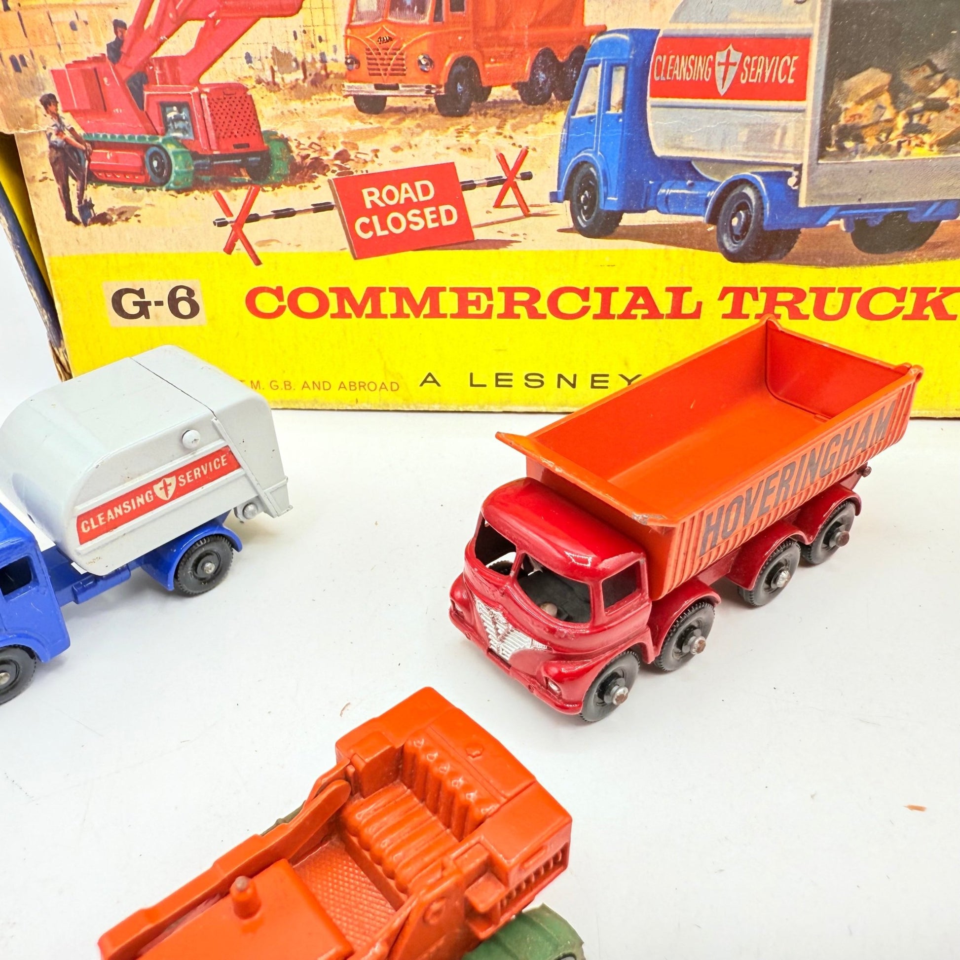 Matchbox Lesney G - 6 Commercial Truck Gift Set Rare - Magic Matchbox