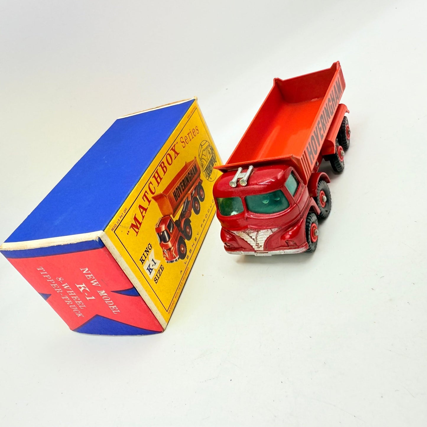 Matchbox Lesney K - 1 King Size Hoveringham 8 - Wheel Tipper Truck - Magic Matchbox