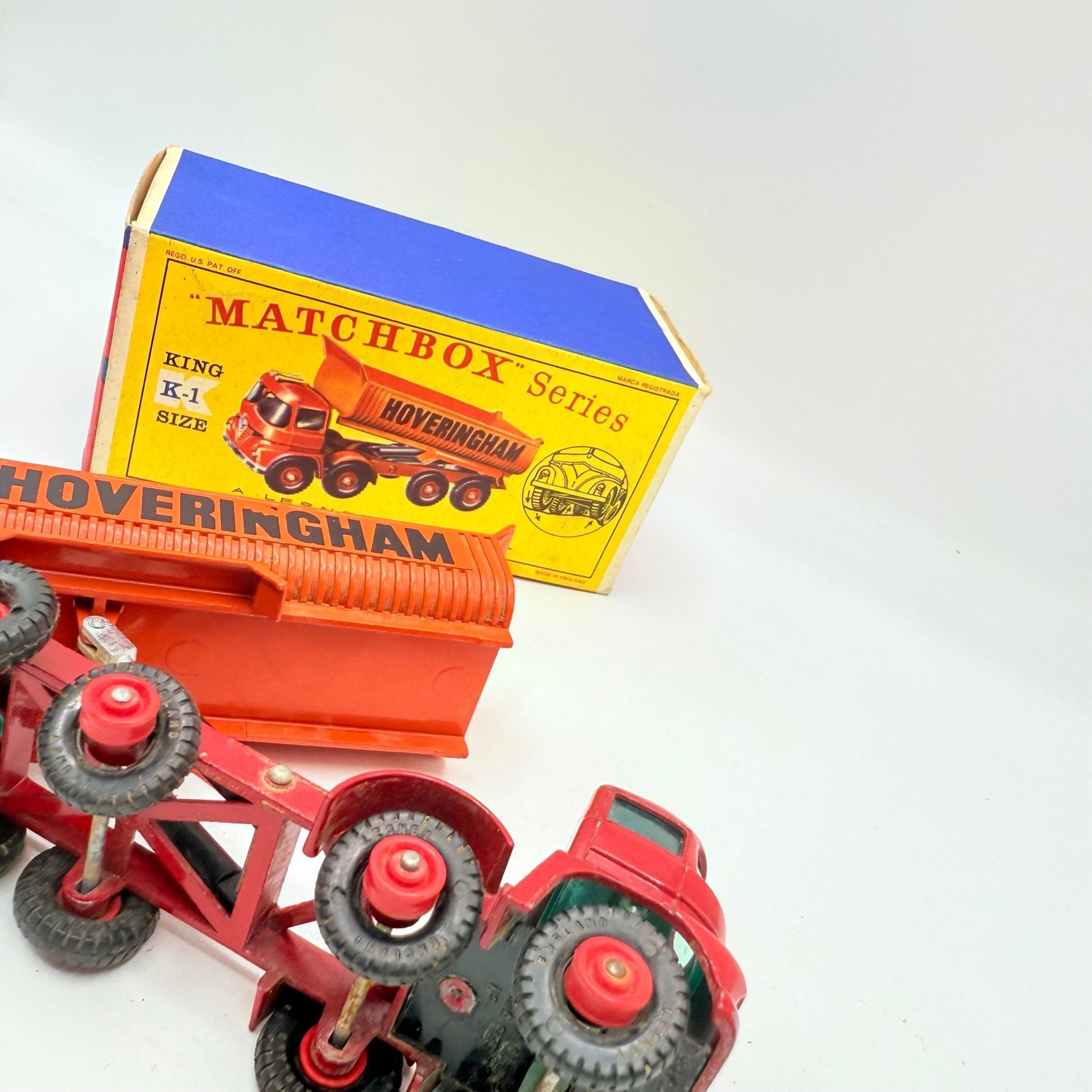 Matchbox Lesney K - 1 King Size Hoveringham 8 - Wheel Tipper Truck - Magic Matchbox
