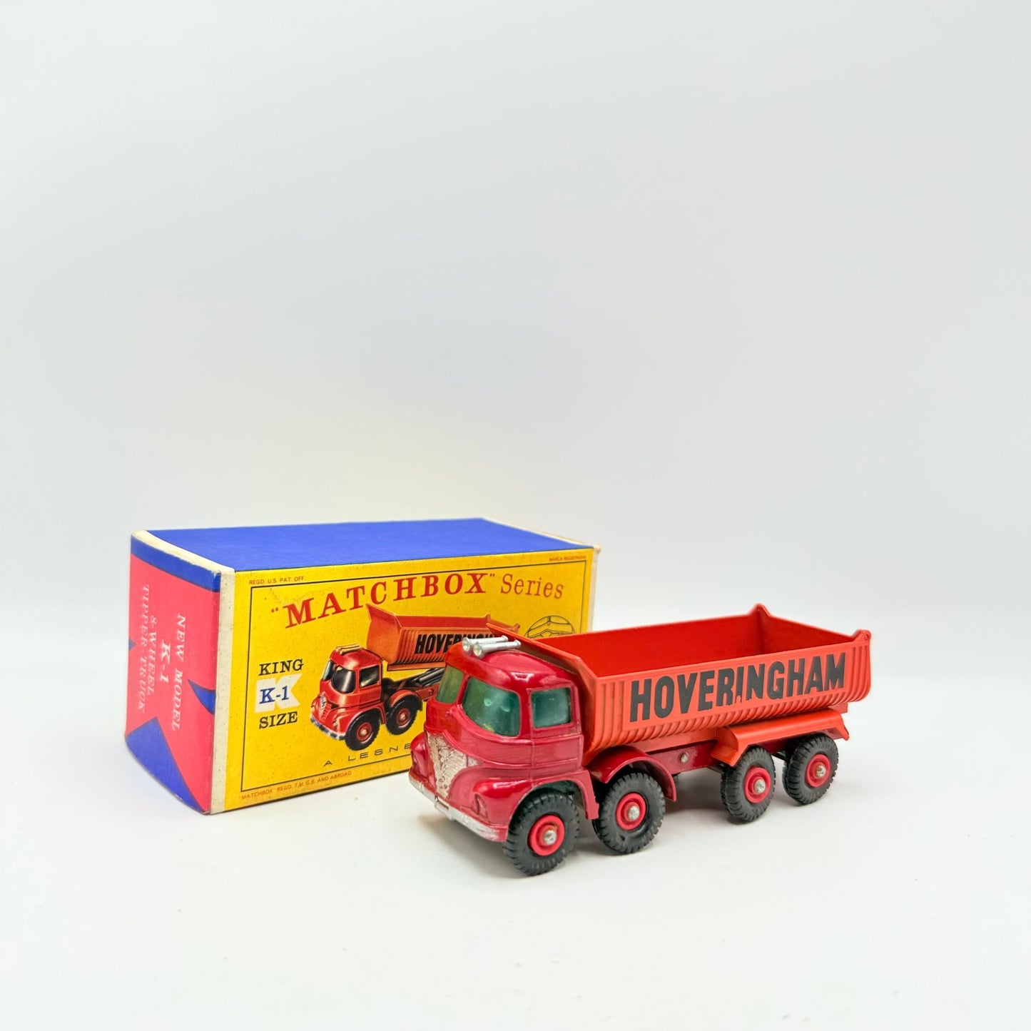 Matchbox Lesney K - 1 King Size Hoveringham 8 - Wheel Tipper Truck - Magic Matchbox