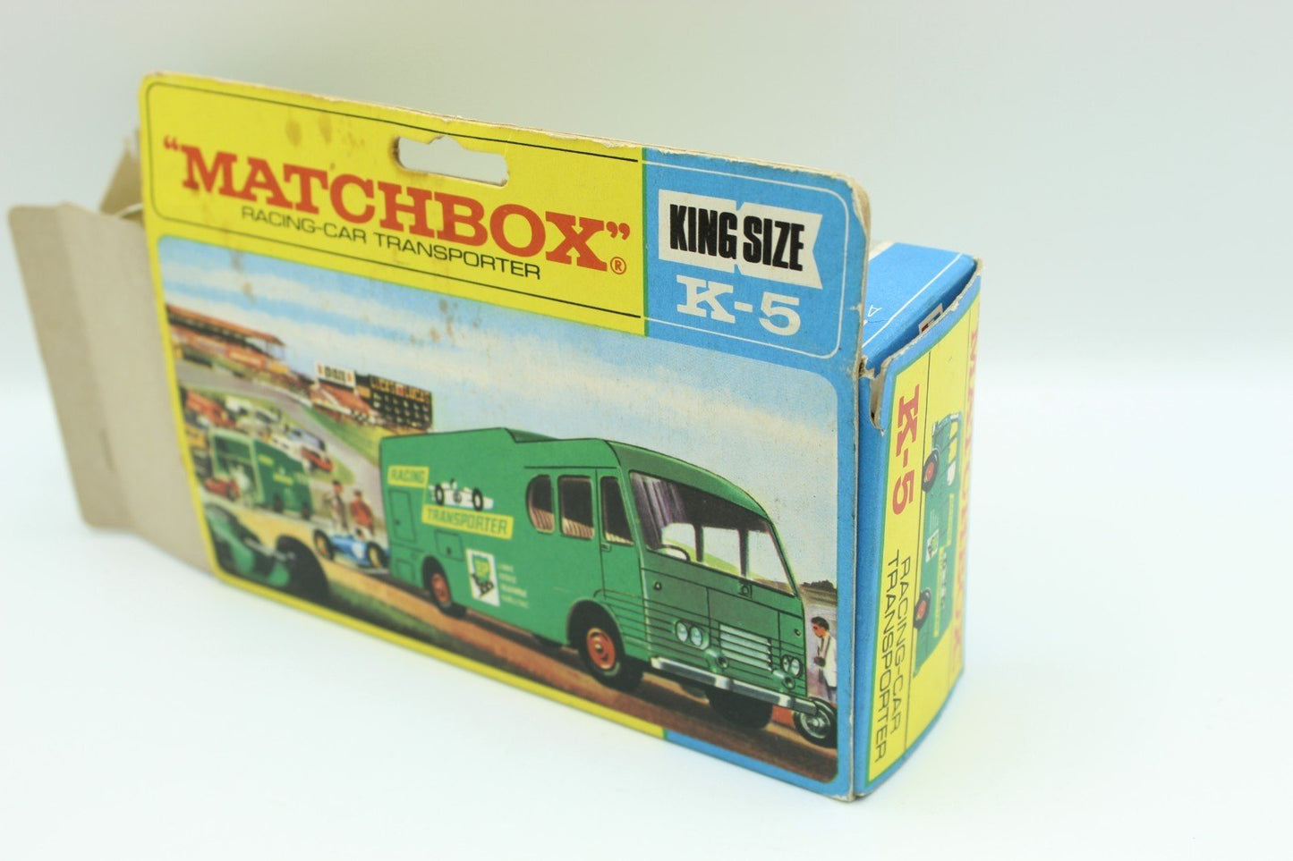Matchbox Lesney K - 5 Racing Car Transporter In Original Box - Magic Matchbox