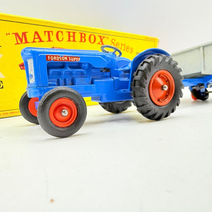 Matchbox Lesney King - Size K - 11 Fordson Tractor and Farm Trailer - Magic Matchbox