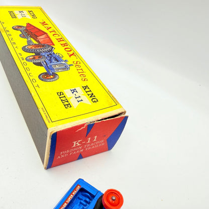 Matchbox Lesney King - Size K - 11 Fordson Tractor and Farm Trailer - Magic Matchbox