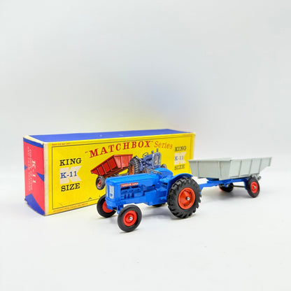 Matchbox Lesney King - Size K - 11 Fordson Tractor and Farm Trailer - Magic Matchbox