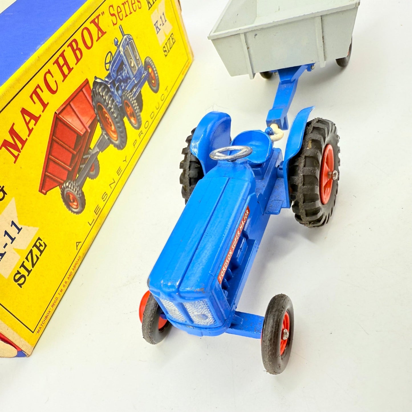 Matchbox Lesney King - Size K - 11 Fordson Tractor and Farm Trailer - Magic Matchbox