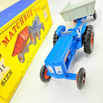 Matchbox Lesney King - Size K - 11 Fordson Tractor and Farm Trailer - Magic Matchbox