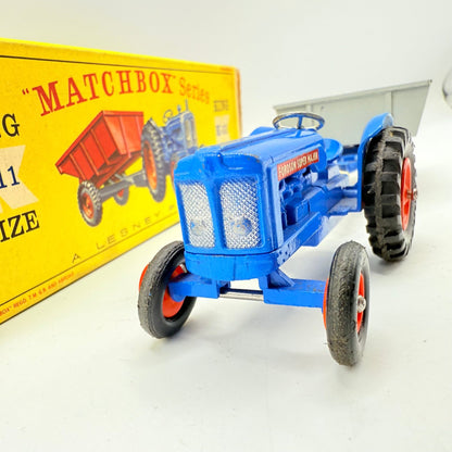 Matchbox Lesney King - Size K - 11 Fordson Tractor and Farm Trailer - Magic Matchbox