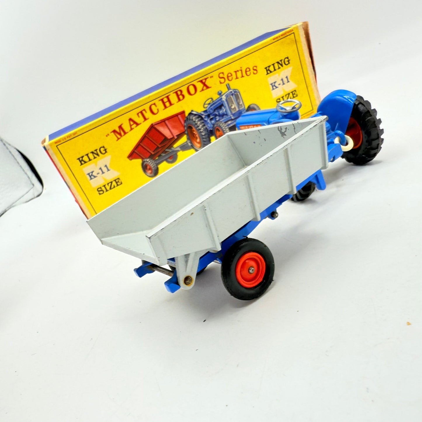 Matchbox Lesney King - Size K - 11 Fordson Tractor and Farm Trailer - Magic Matchbox
