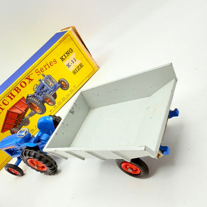 Matchbox Lesney King - Size K - 11 Fordson Tractor and Farm Trailer - Magic Matchbox
