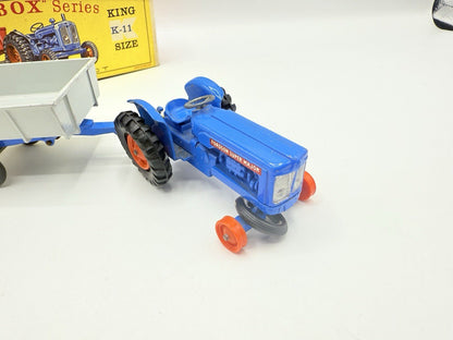 Matchbox Lesney King - Size K - 11 Fordson Tractor and Farm Trailer Boxed - Magic Matchbox