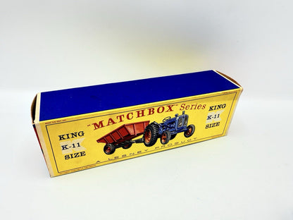 Matchbox Lesney King - Size K - 11 Fordson Tractor and Farm Trailer Boxed - Magic Matchbox