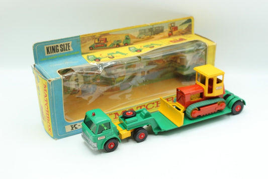 Matchbox Lesney King Size K - 17 Dyson Low Loader With CASE Tractor Boxed - Magic Matchbox