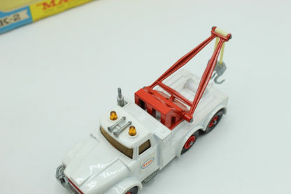 Matchbox Lesney King Size K - 2 Scammell Heavy Wreck Truck White with AMBER Window - Magic Matchbox