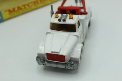 Matchbox Lesney King Size K - 2 Scammell Heavy Wreck Truck White with AMBER Window - Magic Matchbox