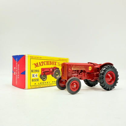 Matchbox Lesney King Size K - 4 McCormick International Tractor - Magic Matchbox