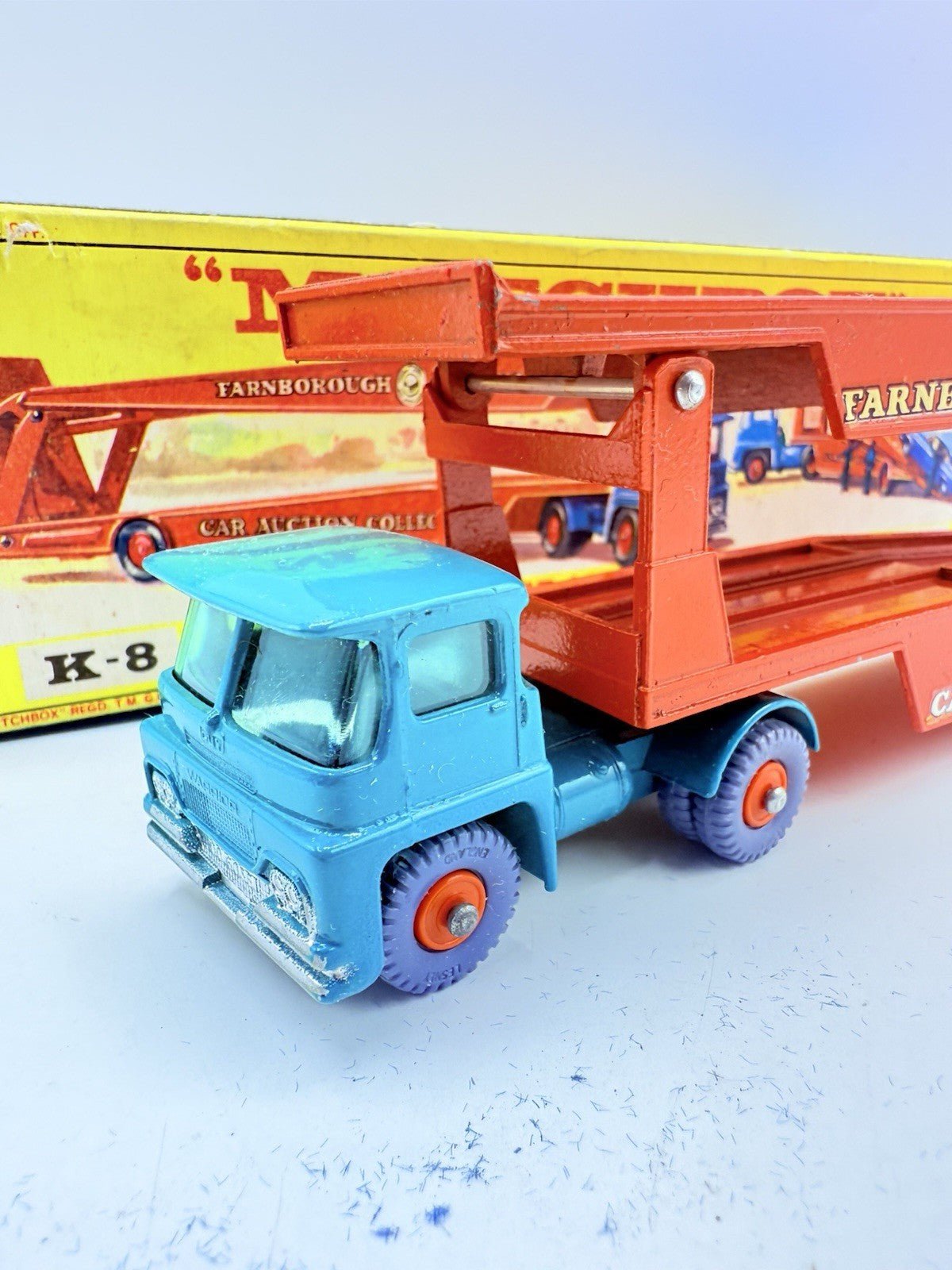 Matchbox Lesney King Size K - 8 Guy Warrior Car Transporter - Magic Matchbox