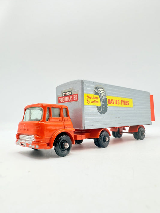 Matchbox Lesney M - 2 Major Pack M2 York Freightmaster Truck - Davies Tyres BPW - Magic Matchbox
