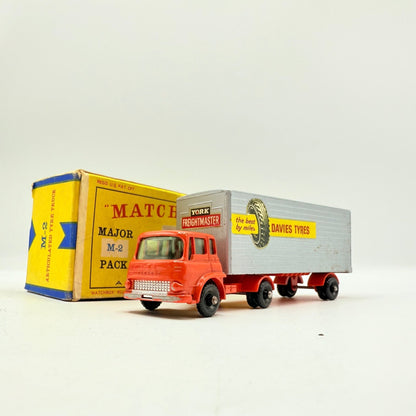 Matchbox Lesney M - 2 Major Pack M2 York Freightmaster Truck - Davies Tyres BPW - Magic Matchbox