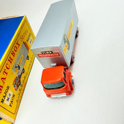 Matchbox Lesney M - 2 Major Pack M2 York Freightmaster Truck - Davies Tyres Rare GPW - Magic Matchbox
