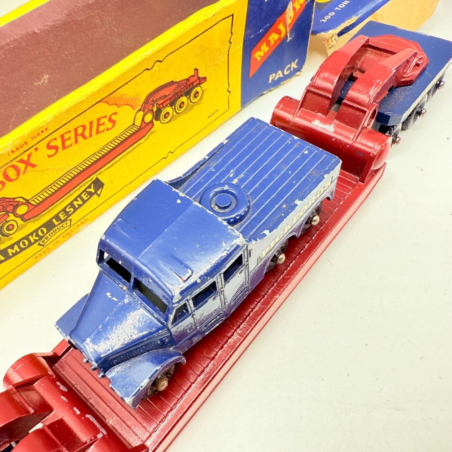 Matchbox Lesney M - 6 200 Ton Transporter Pickfords Major Pack Damaged Box - Magic Matchbox