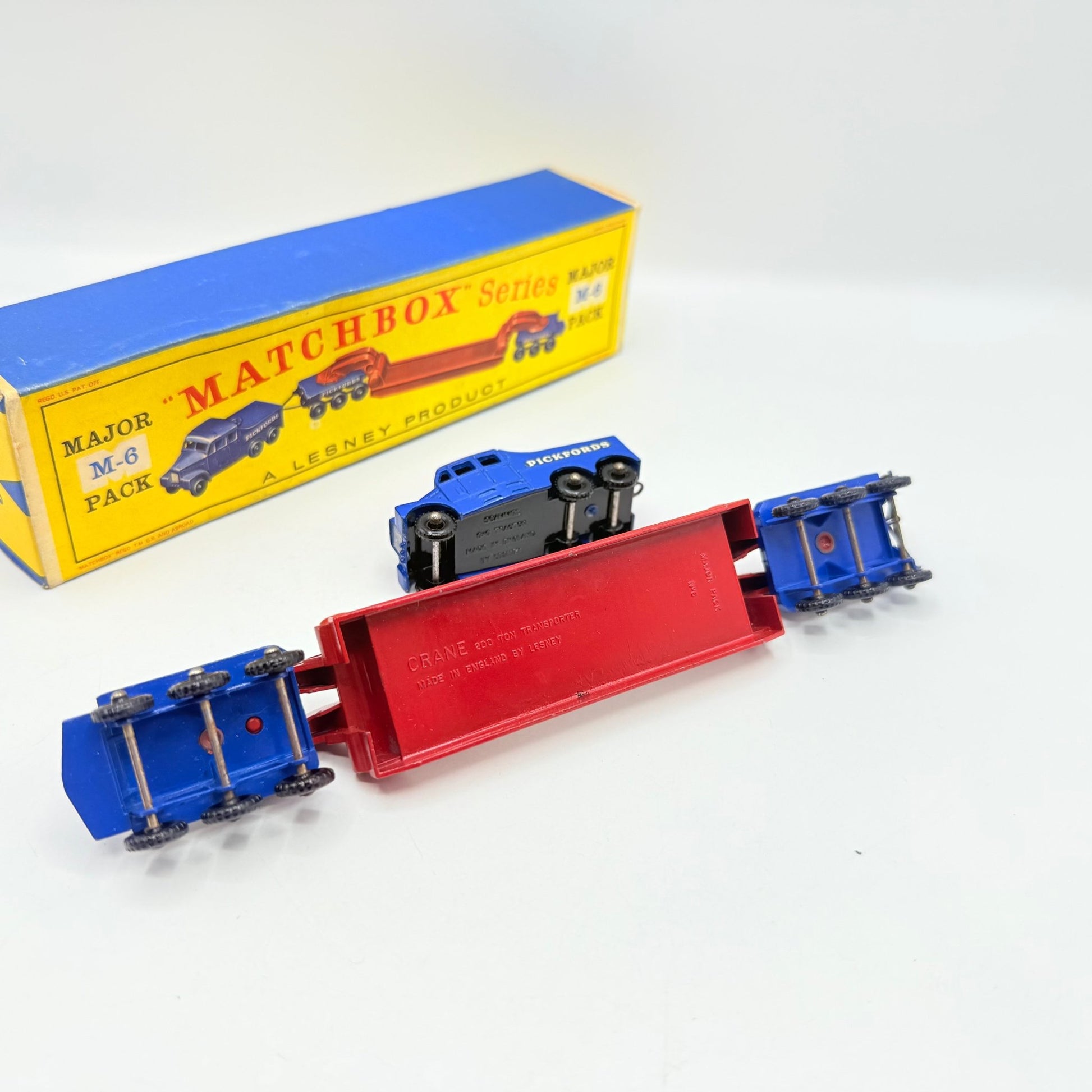 Matchbox Lesney M - 6 200 Ton Transporter Pickfords Major Pack Rare D Box - Magic Matchbox