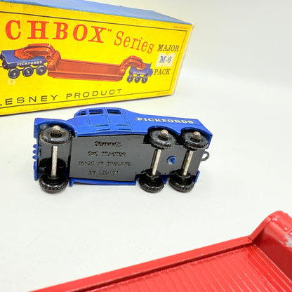 Matchbox Lesney M - 6 200 Ton Transporter Pickfords Major Pack Rare D Box - Magic Matchbox