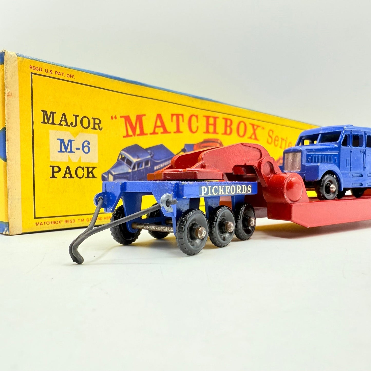 Matchbox Lesney M - 6 200 Ton Transporter Pickfords Major Pack Rare D Box - Magic Matchbox