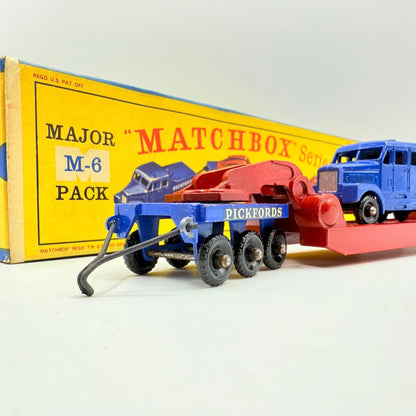 Matchbox Lesney M - 6 200 Ton Transporter Pickfords Major Pack Rare D Box - Magic Matchbox
