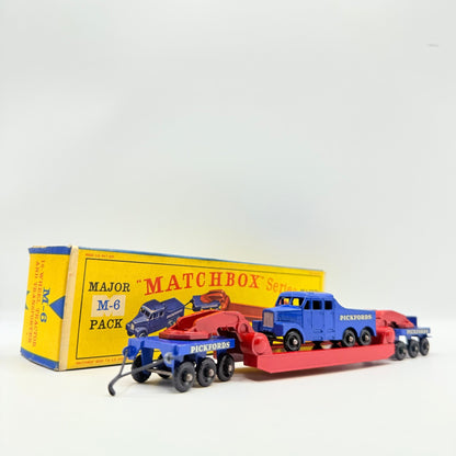Matchbox Lesney M - 6 200 Ton Transporter Pickfords Major Pack Rare D Box - Magic Matchbox