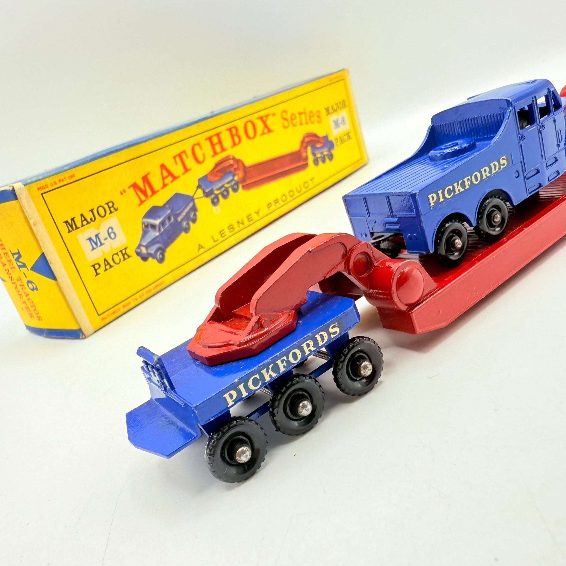 Matchbox Lesney M - 6 200 Ton Transporter Pickfords Major Pack Rare D Box - Magic Matchbox