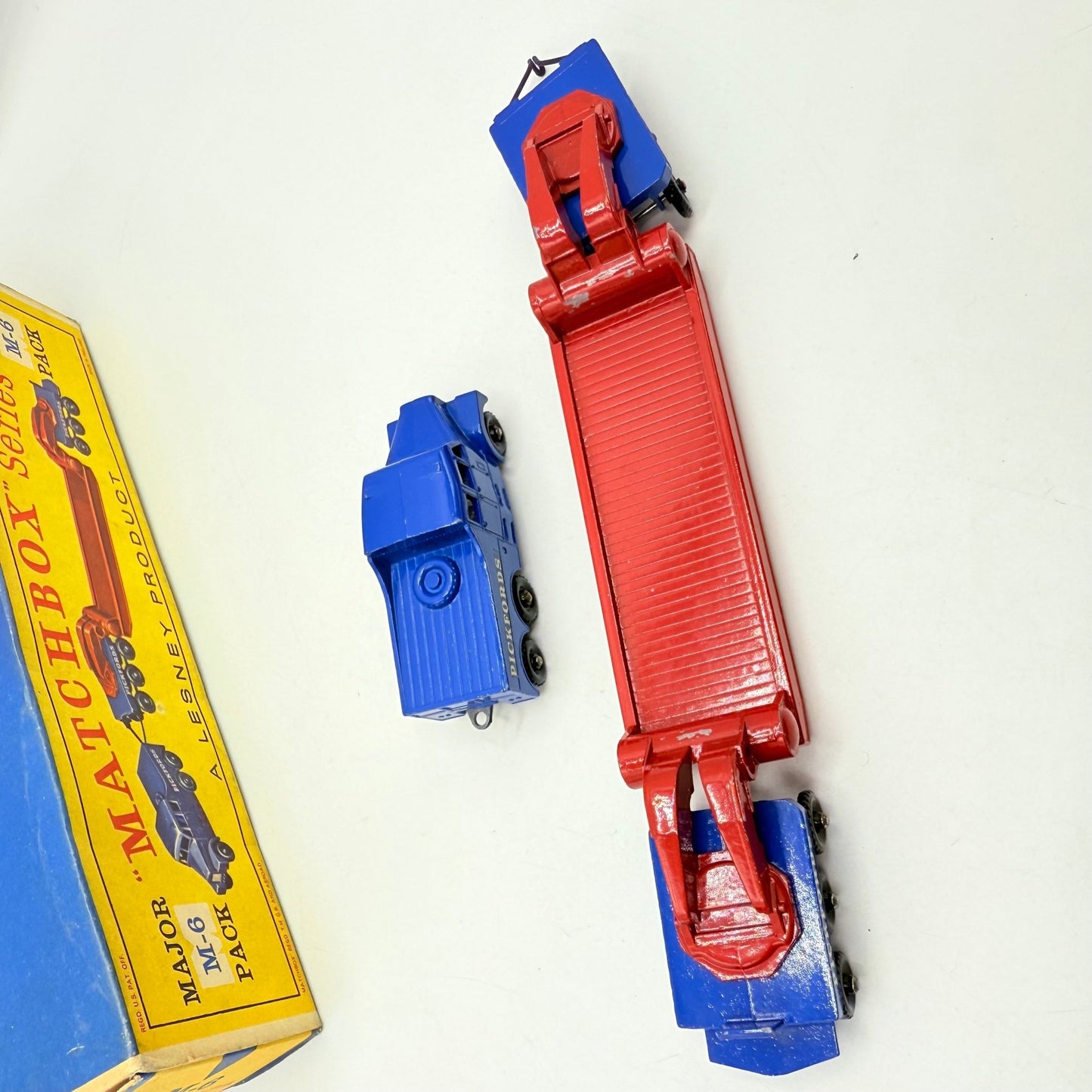 Matchbox Lesney M - 6 200 Ton Transporter Pickfords Major Pack Rare D Box - Magic Matchbox