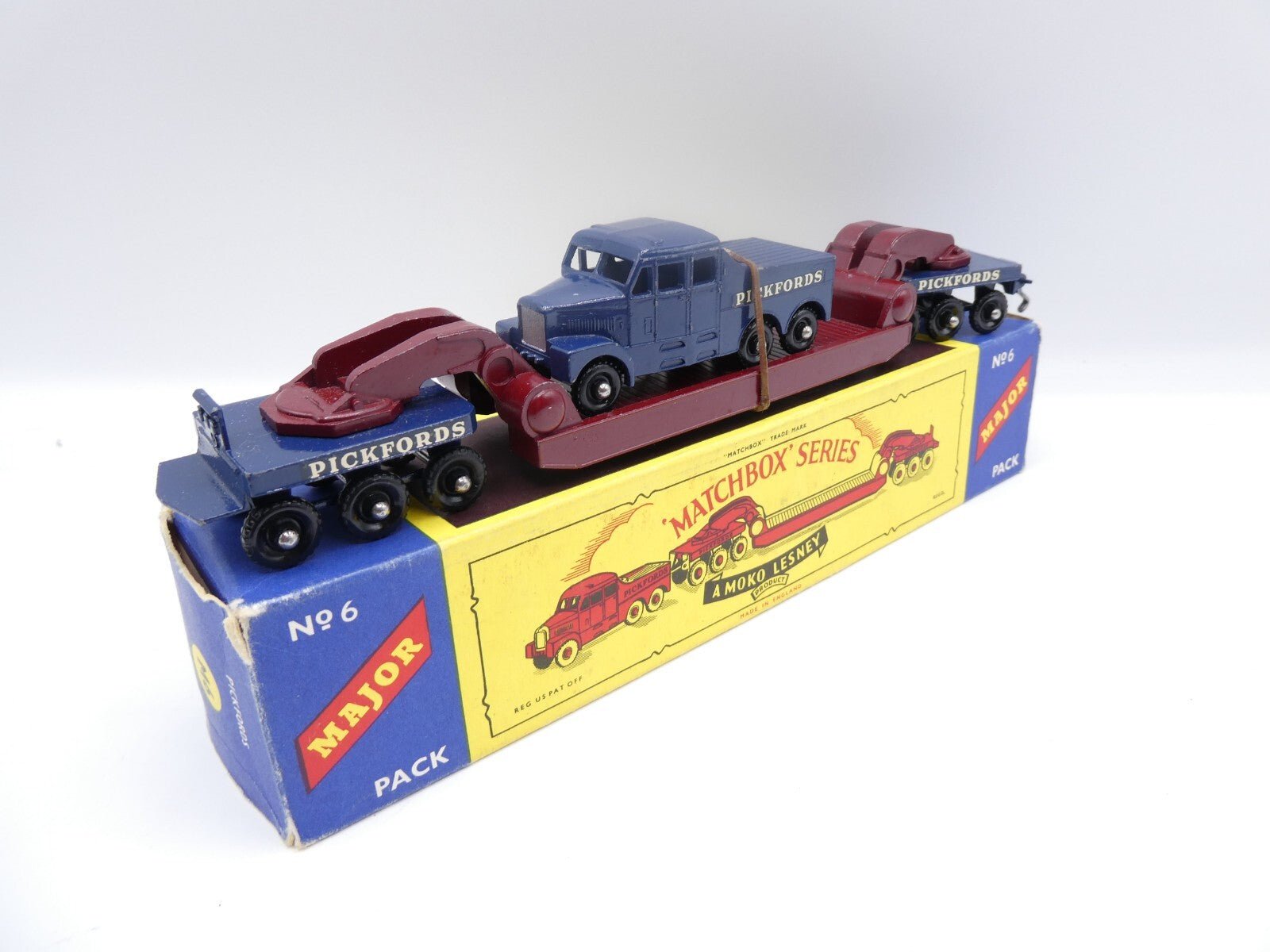 Matchbox Lesney M - 6 Pickford 200 Tin Transporter Major Pack - Magic Matchbox