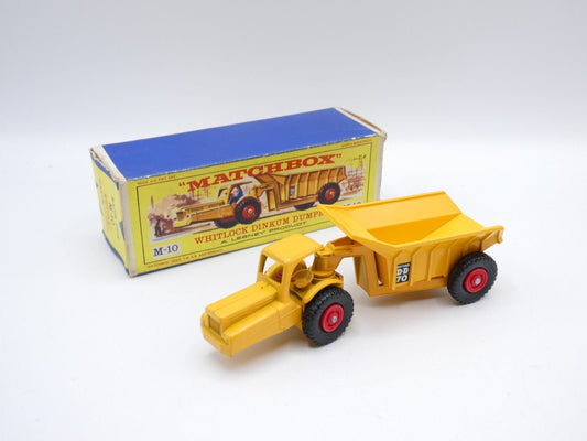 Matchbox Lesney Major Pack M - 10 Whitlock Dinkum Dumper - red hubs boxed - Magic Matchbox