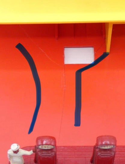 Matchbox Lesney MG - 1 Series Sales and Service Station - Repaired Base - Magic Matchbox