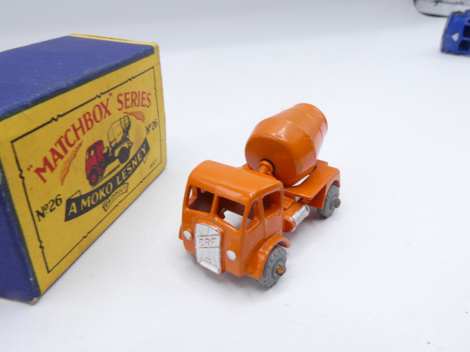 Matchbox Lesney No.26a ERF Cement Mixer - Near Mint & Boxed - Metal Wheels - Magic Matchbox