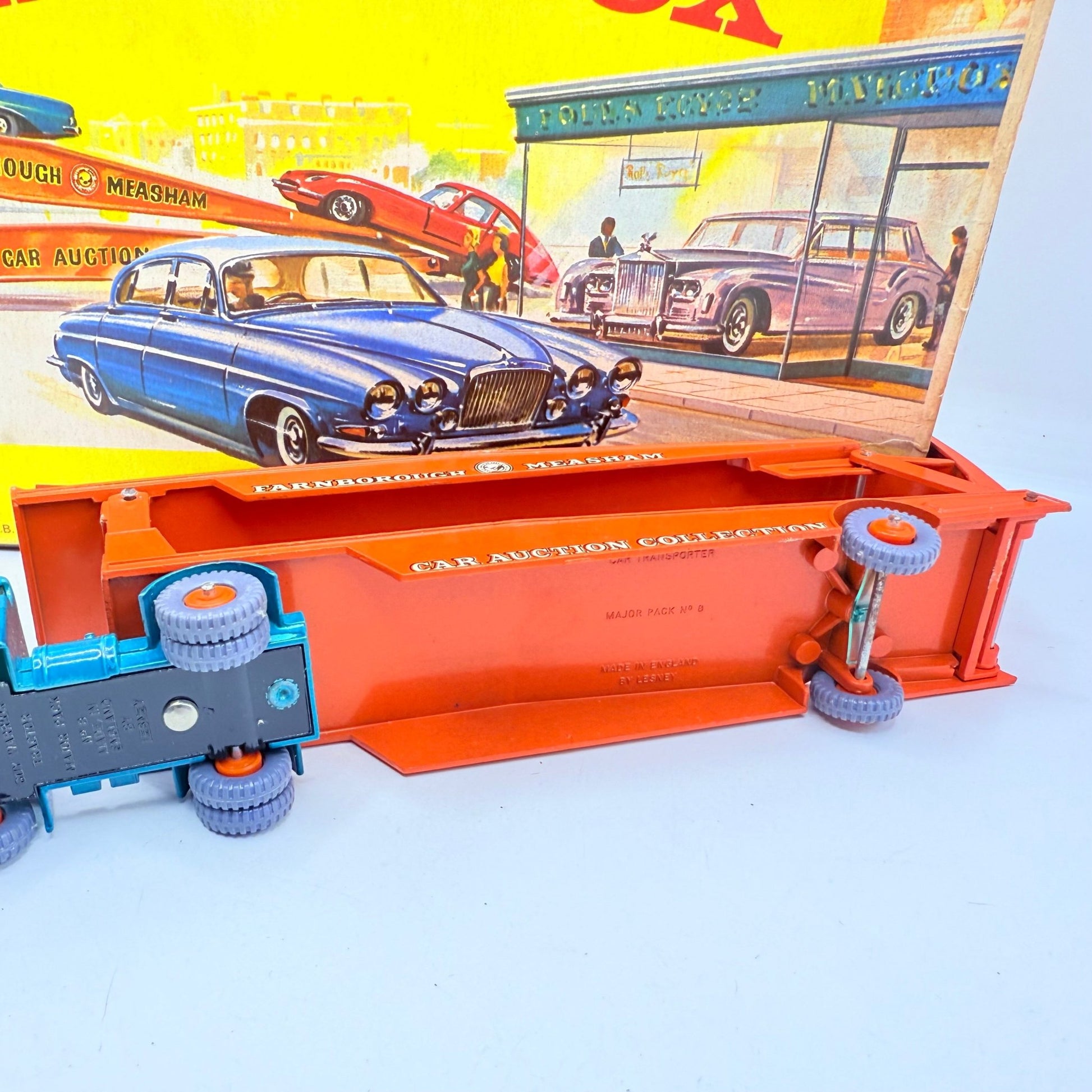 Matchbox Lesney Rare G - 2 Car Transporter Gift Set & Transit Card. - Magic Matchbox