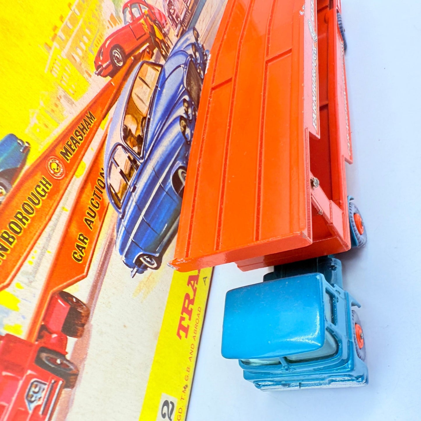 Matchbox Lesney Rare G - 2 Car Transporter Gift Set & Transit Card. - Magic Matchbox
