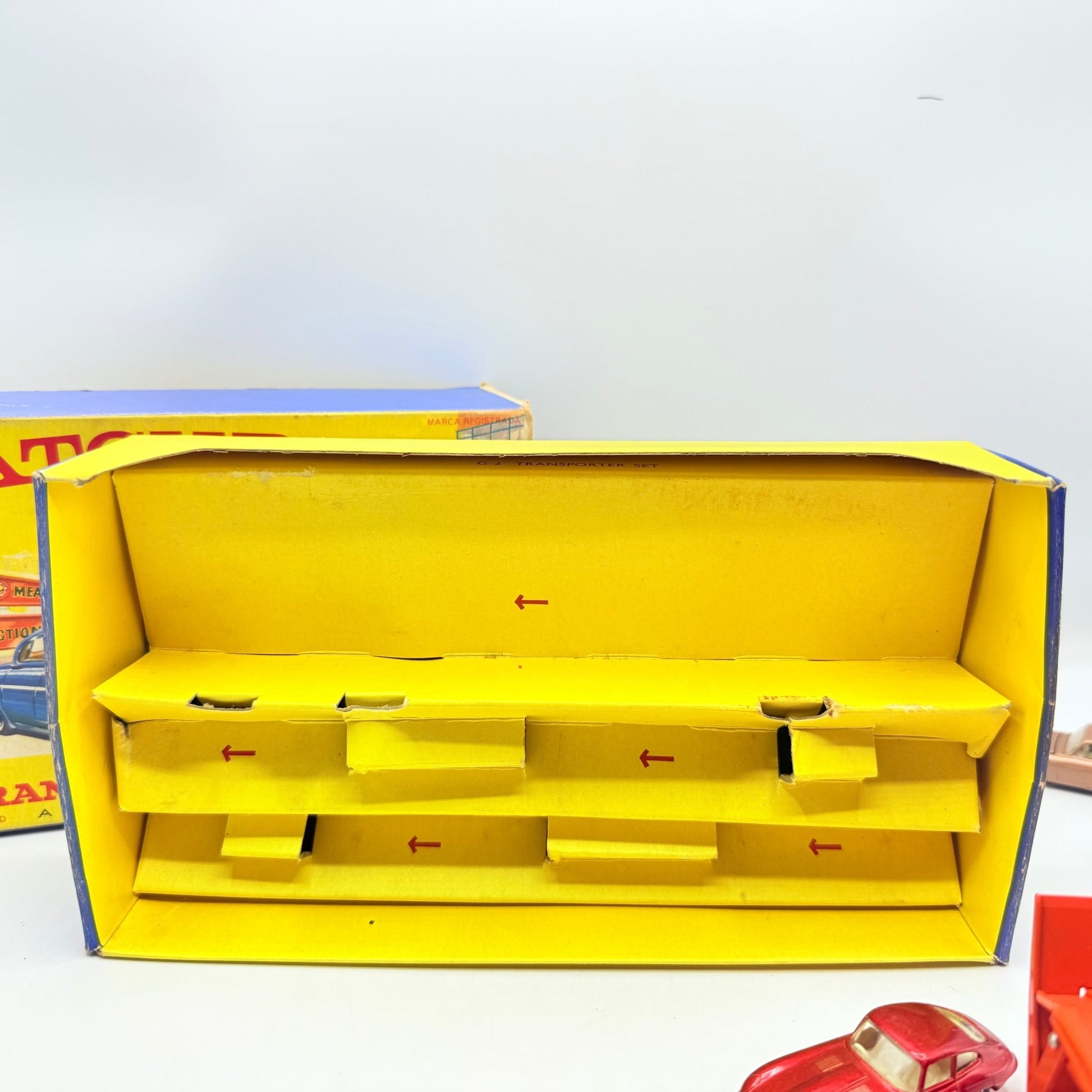 Matchbox Lesney Rare G - 2 Car Transporter Gift Set & Transit Card. - Magic Matchbox