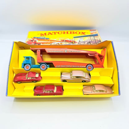 Matchbox Lesney Rare G - 2 Car Transporter Gift Set & Transit Card. - Magic Matchbox