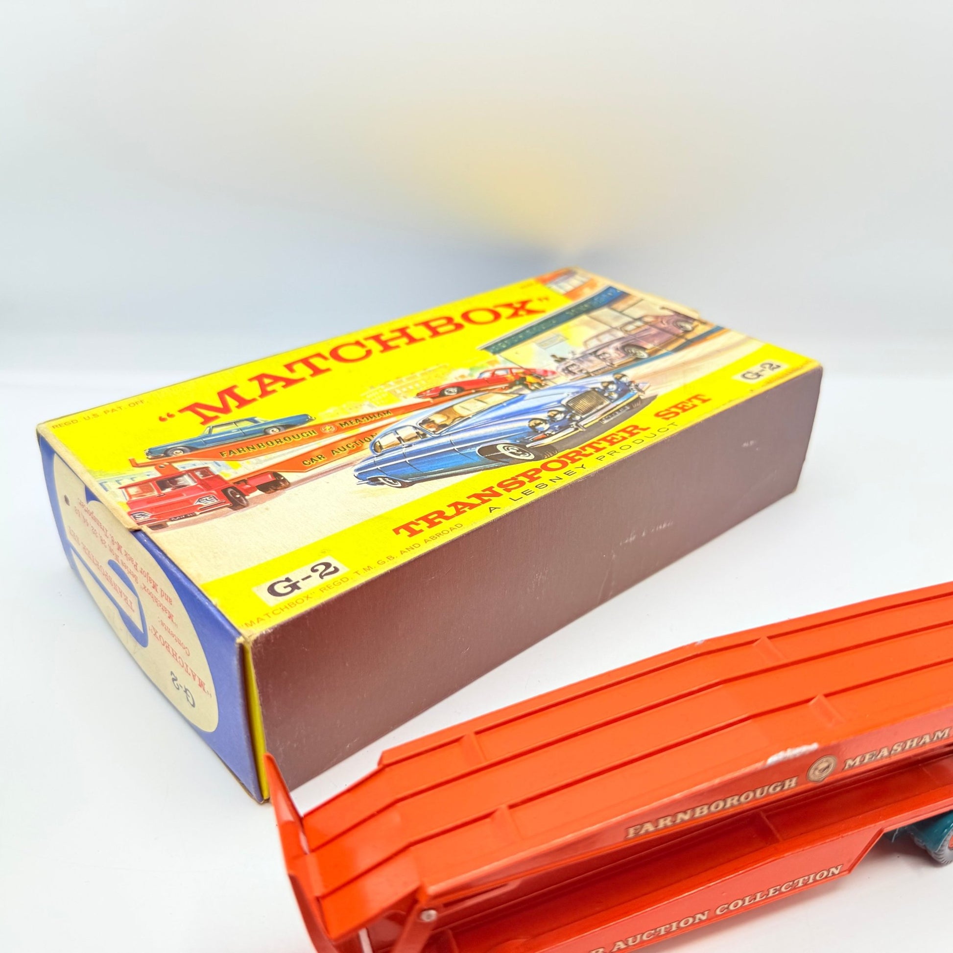Matchbox Lesney Rare G - 2 Car Transporter Gift Set & Transit Card. - Magic Matchbox