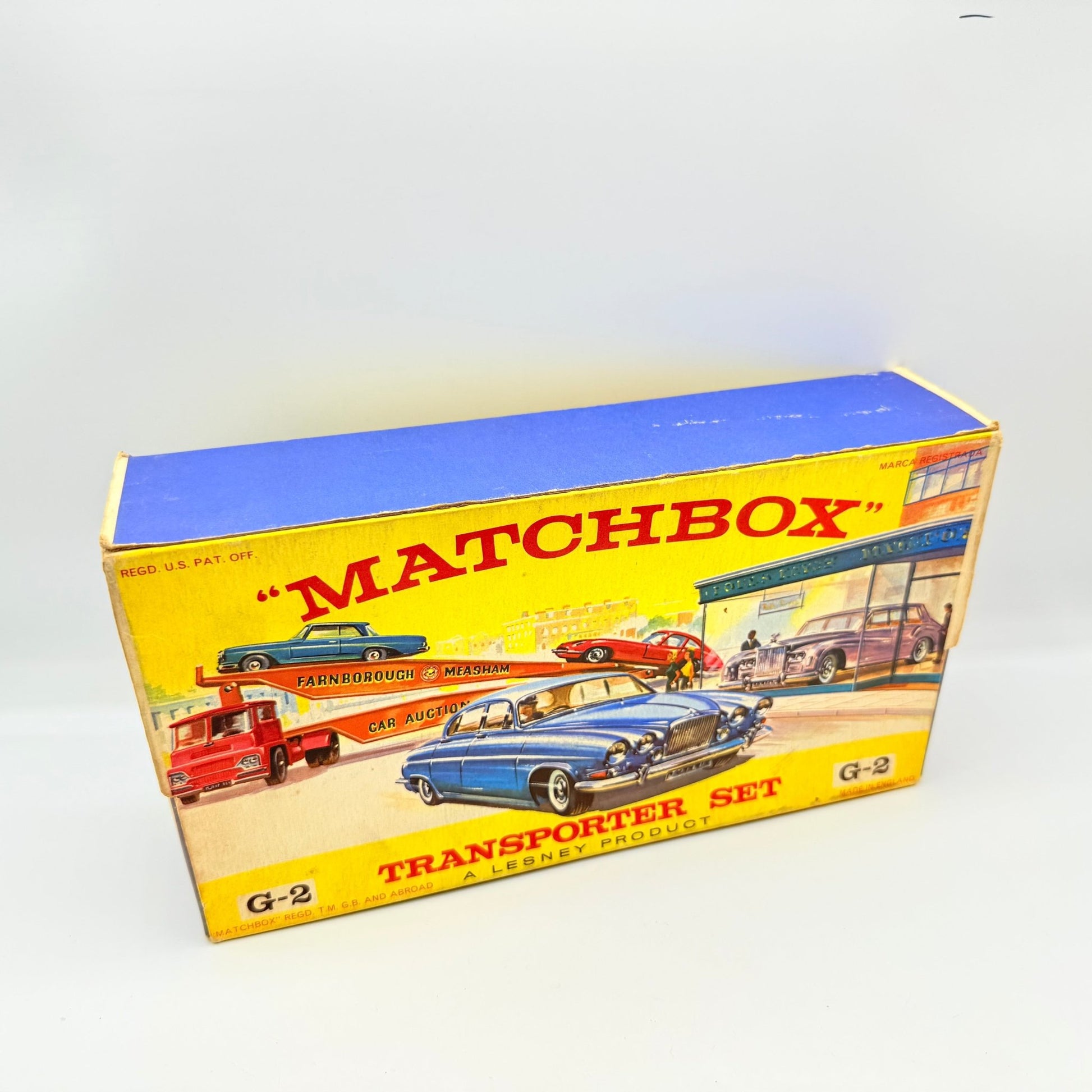 Matchbox Lesney Rare G - 2 Car Transporter Gift Set & Transit Card. - Magic Matchbox