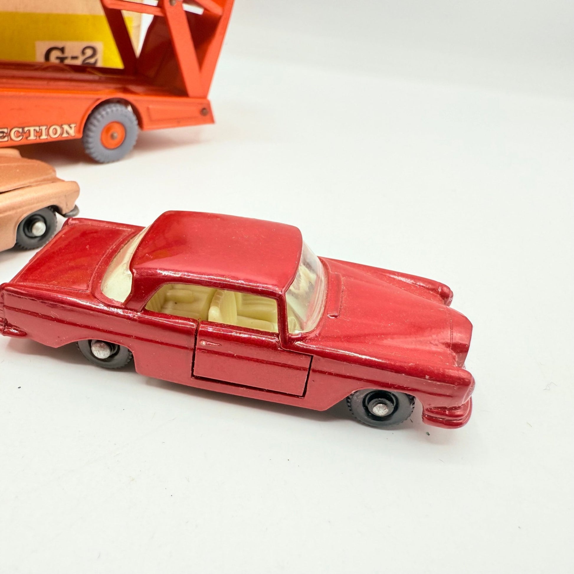 Matchbox Lesney Rare G - 2 Car Transporter Gift Set & Transit Card. - Magic Matchbox