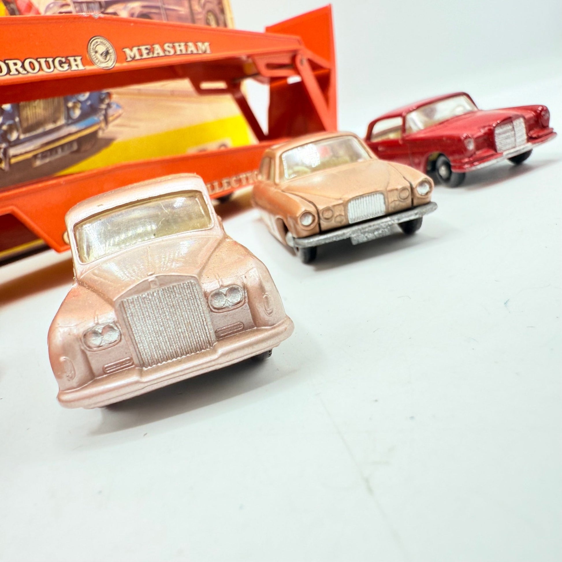 Matchbox Lesney Rare G - 2 Car Transporter Gift Set & Transit Card. - Magic Matchbox