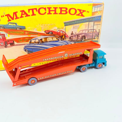 Matchbox Lesney Rare G - 2 Car Transporter Gift Set & Transit Card. - Magic Matchbox