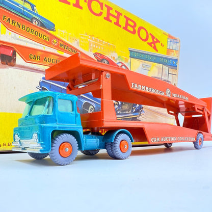 Matchbox Lesney Rare G - 2 Car Transporter Gift Set & Transit Card. - Magic Matchbox