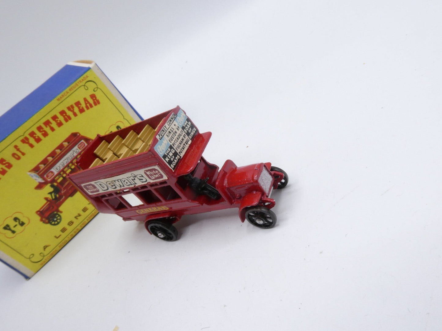 Matchbox Models of Yesteryear Y - 2 Type Bus BLACK WHEELS & DRIVER Rare Box - Magic Matchbox