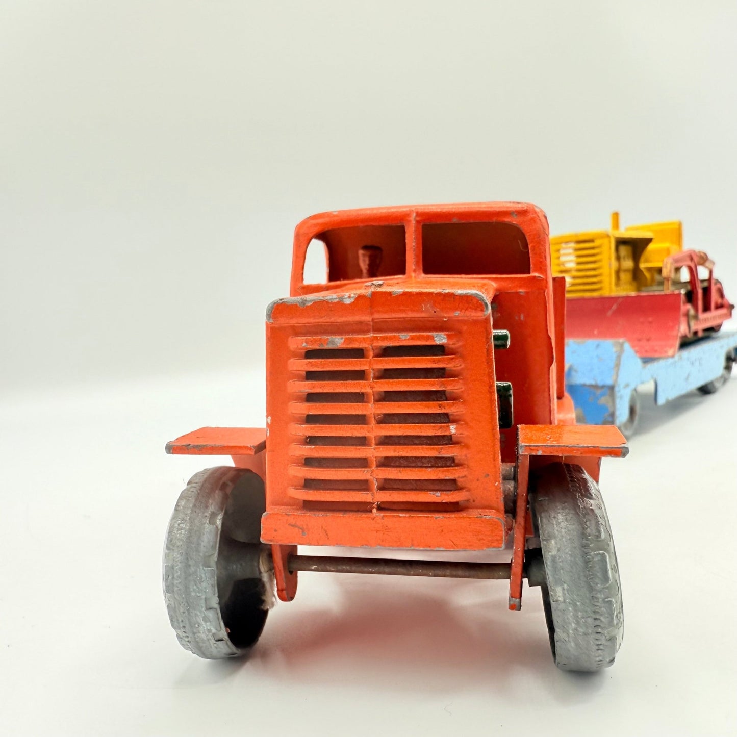 Matchbox Moko Lesney Large Scale Prime Mover + Low Loader Trailer & Caterpillar Bulldozer - Magic Matchbox