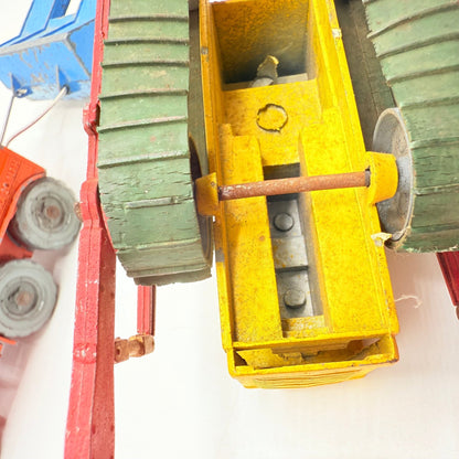 Matchbox Moko Lesney Large Scale Prime Mover + Low Loader Trailer & Caterpillar Bulldozer - Magic Matchbox