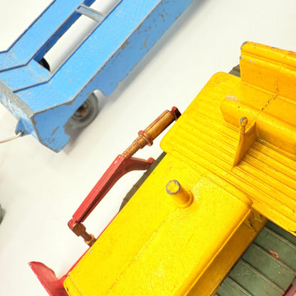 Matchbox Moko Lesney Large Scale Prime Mover + Low Loader Trailer & Caterpillar Bulldozer - Magic Matchbox